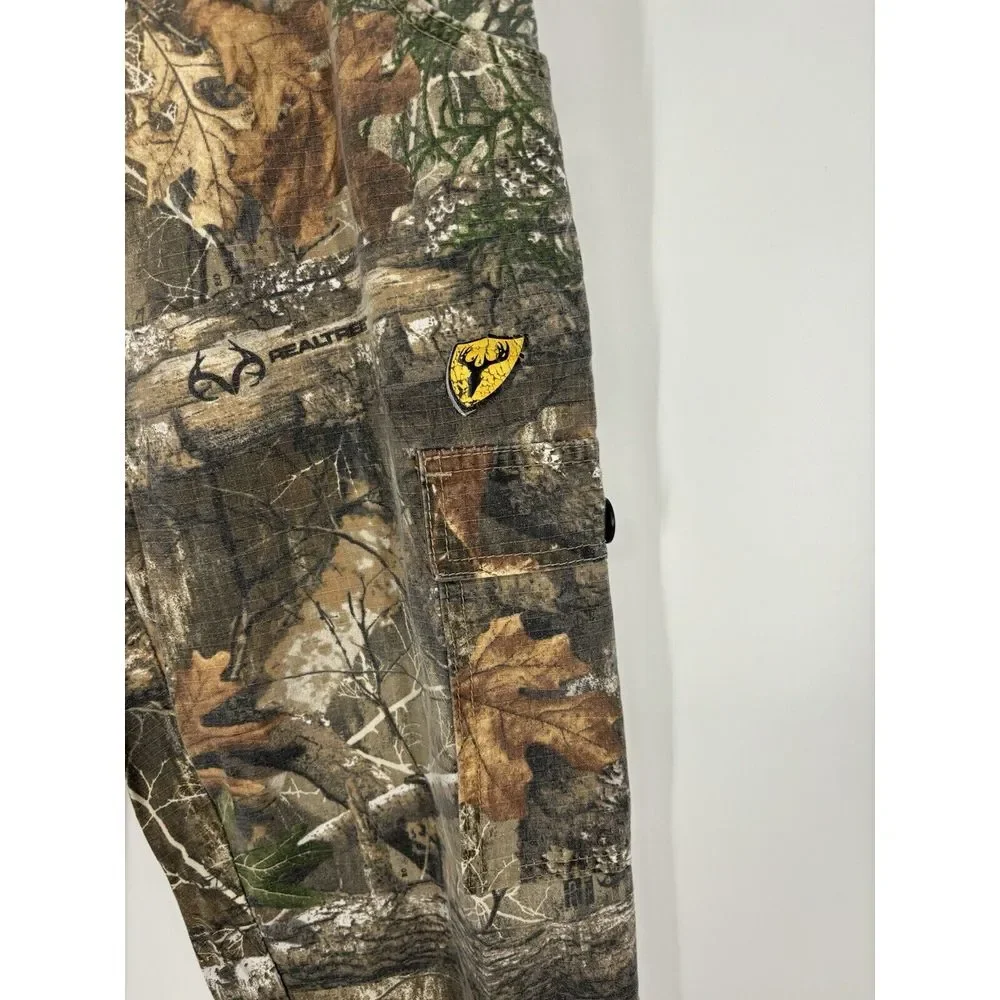 Shield Series S6 Realtree Camo Camouflage Cargo Chino Pants Mens Size 34x30‎
